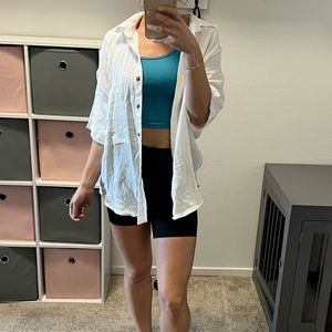 12th Tribe white button up short sleeve